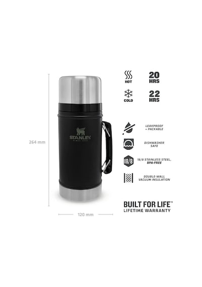 Stanley Klasik Yemek Termosu 0.94 Lt - Siyah