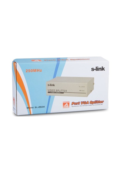 S-Link Sl-2504 4 Vga  250Mhz Monitör Splitter