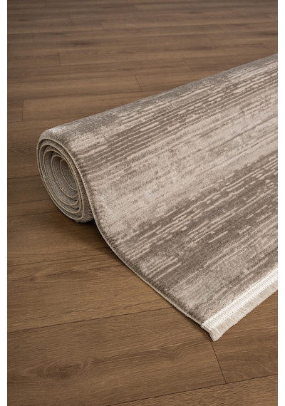 Lyka Ct024a Vızon Halı Modern Desen Pamuk Taban Yıkanabilir Salon Halısı Yatak Odası-1147 Vizon