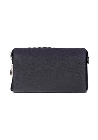 Unbranded Forte Wrist Ash Smoke Unisex Kilitli Clutch Çanta Siyah - Gri