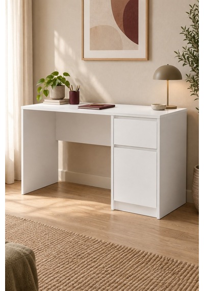 Home Noma Çalışma Masası 120x76x60 Cm Beyaz Modern Tasarım Beyaz - 914411696 Beyaz Home Noma Çalışma Masası 120x76x60 Cm Beyaz Modern Tasarım Beyaz - 914411696 Beyaz