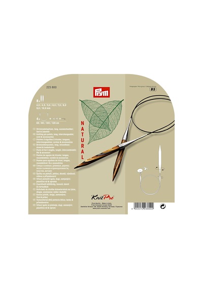 223800 Yuvarlak Örgü İğnesi Seti Natural 4,0-10,0 Mm