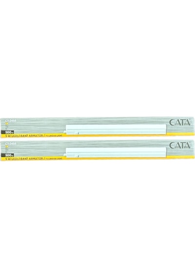 Cata Ct-2466 5w 3200k Günışığı Ledli Bant Armatür 2 Adet Beyaz