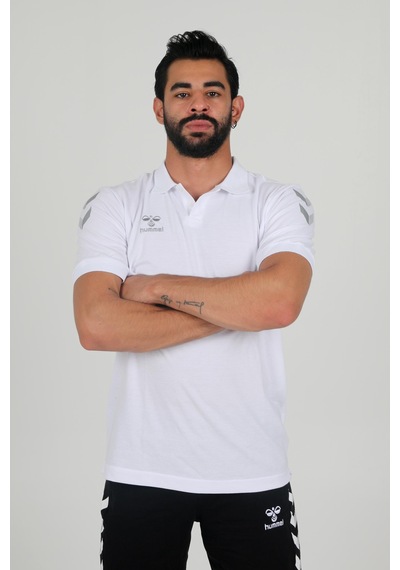 Hummel Armin Pamuklu Polo Yaka Tişört Beyaz