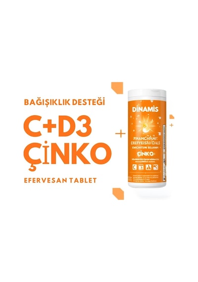Dinamis Vitamin C+D With Zinc 20 Efervesan Tablet