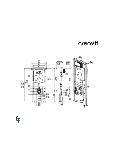 Creavit Gömme Rezervuar Seti Creavit Gr5003