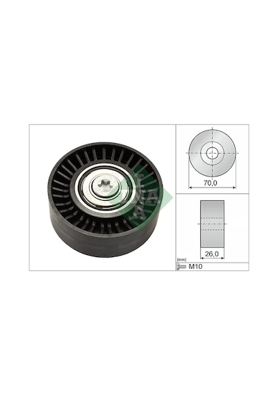 V Kayış Gergi Rulmanı - Fiat Bravo, Ducato, 500, Grande Punto, Punto, Doblo, Croma, Sedici, Linea, Palio, Siena, 159, Giulietta, Mito, Spider, Brera 19075710