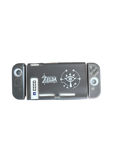 Switch Silikon Kılıf Joy-con Koruyucu Kılıf Zelda Desenli Gri