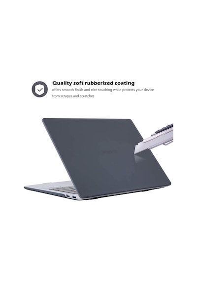 Huawei Matebook D15 Kılıf Rubber Kapak Koruma Siyah