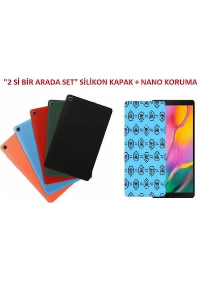 Samsung Uyumlu Galaxy Tab Sm-T510 10.1'' Kılıf Tablet Renkli Silikon