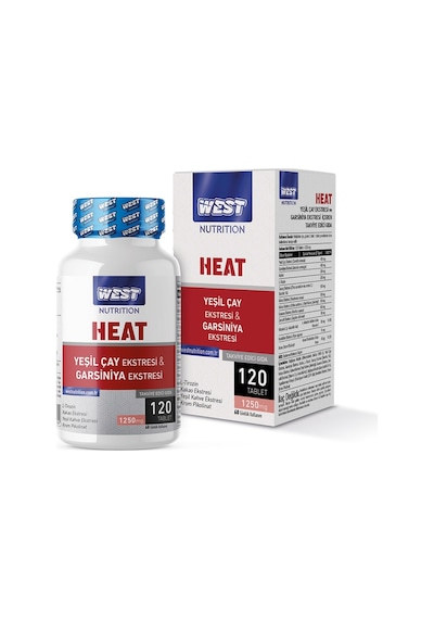 West Nutrition Heat Yeşil Çay & Garsiniya Kompleks 1250 Mg. 120 Tablet-Pillbox ( Hap Kutusu )