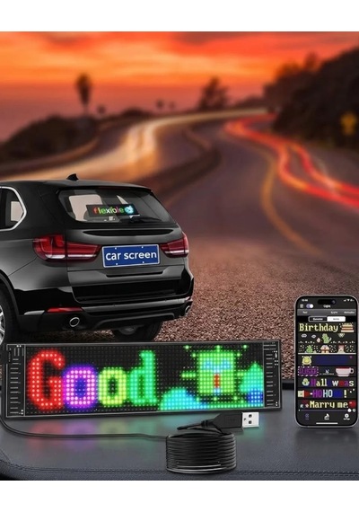 Dekoratif Led Yazı Paneli Rgb Animasyonlu Uzaktan Kumandalı Ekran 399832