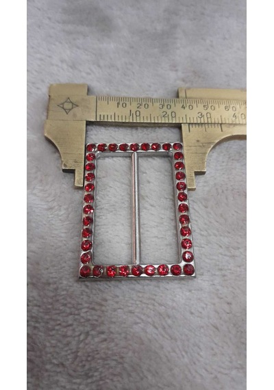 Nıkel Kaplama Taşlı Toka İç Kemer Genişlik 3,5 Cm Dış Ölçü /4x3 Cm 1 Adet