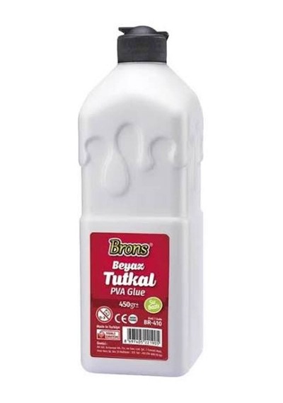 Brons Beyaz Plastik Tutkal 450 Gr