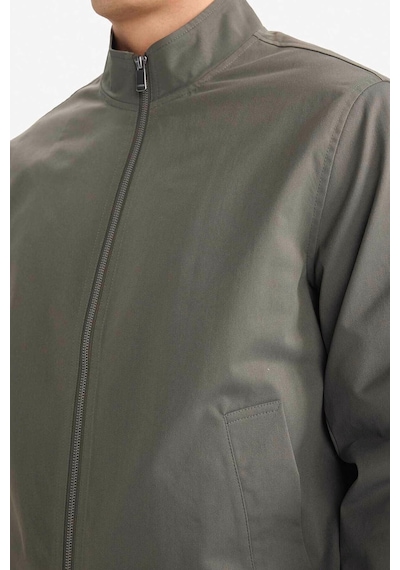 Defacto Slim Fit Astarlı Fermuarlı Mont D7338ax26spkh522 Haki-kh522