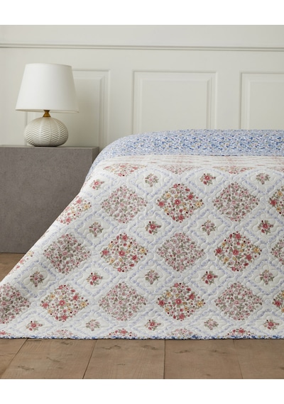 English Home Penny Bloom Çift Kişilik Çok Amaçlı Örtü 200x220 Cm Mor Mor