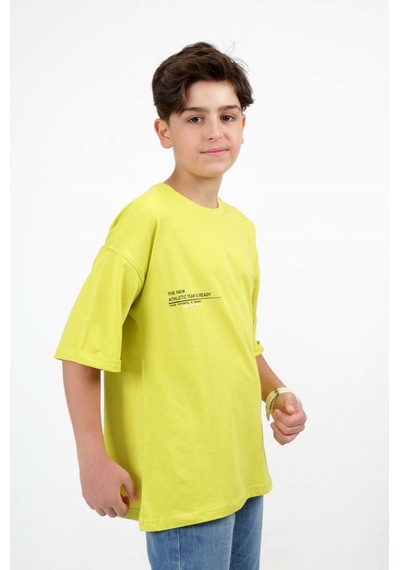 Toontoy Kids Toontoy Erkek Çocuk The Baskılı Tişört Açık Yeşil