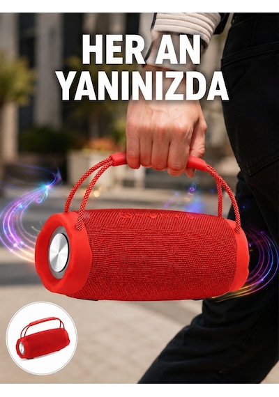 Tf Kart Ve Aux Destekli Ipx6 Suya Dayanıklı Bluetooth Hoparlör Yeni Nesil - Lisinya