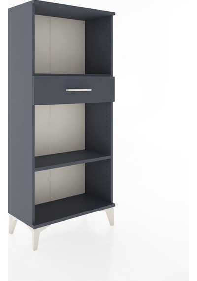 Hyperion Dolap 2 Raflı Tek Çekmeceli 60x44x134 Antrasit-antrasit Antrasit