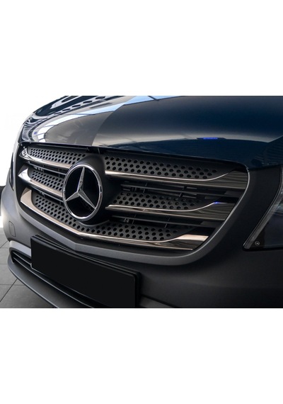 S-Dizayn  Mercedes Vito W447 Krom Ön Panjur Geniş Model 5 Prç. 2014-2020