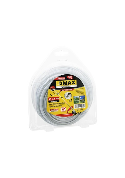 Çelik Telli Yuvarlak 3.3mm X 26mt Çim Biçme Tırpan Misinası 5286