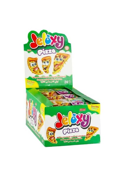 Jelaxy Pizza Yumuşak Şeker 20 Gr. 24 Adet (1 Kutu)