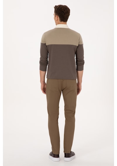 U.s. Polo Assn. Erkek Haki Pantolon Kanvas-chino 50316835-vr027 Haki