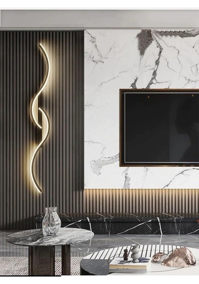 Locka/aplik / 110x24 Cm / 3 Renk Işık/antrasit Gövde Antrasit Gri