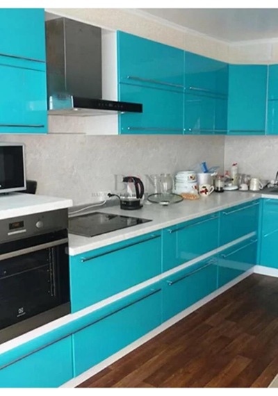 67cm X 10 Metre 1 Adet Yapışkanlı Rulo Düz Mavi Renk Model Mutfak Duvar Kaplama Folyosu Kağıdı