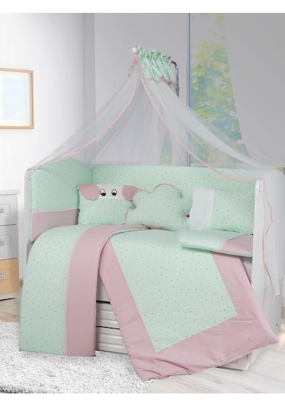Aras Bebe Joli Uyku Seti 60x120 CM - Yeşil