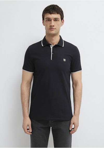 Mavi - Siyah Polo Tişört 0613266-900 Siyah