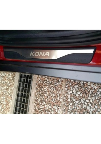 Hyundai Kona 2017+ Paslanmaz Çelik Kapı Eşiği