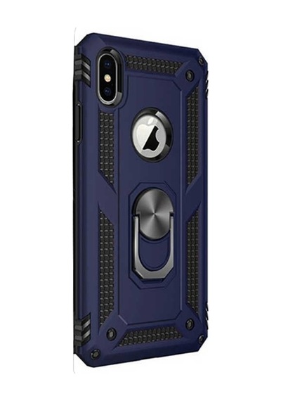 Apple Uyumlu iPhone XS Max Kılıf Vega Standlı Yüzüklü Mıknatıslı