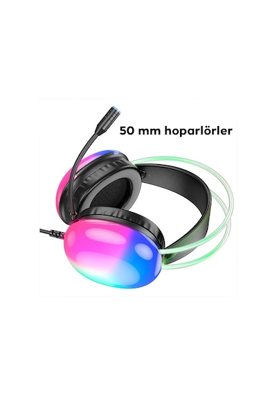 Hoco W109 Plus Rich USB 7.1 Gaming Kulak Üstü Kulaklık