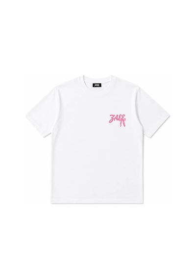 Zaee Pink Oversize Tişötr Beyaz
