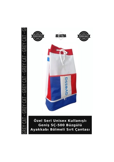 Grey Cat Özel Seri Unisex Kullanışlı Geniş Sç-500 Büzgülü Ayakkabı Bölmeli Sırt Çantası Diğer