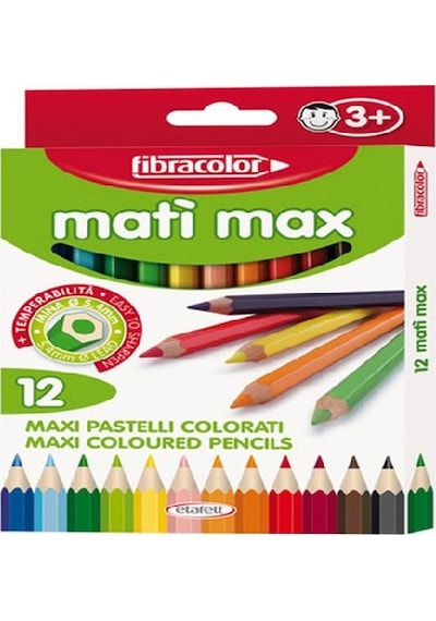 Fibracolor Mati Max Kalın Kuru Boya 12  Renk