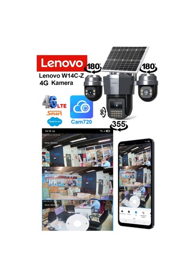Lenovo W14c-z Smart 4g Solar Akıllı 4k Güvenlik Kamerası Gece Görüşlü Kablosuz Ip 3 Kamera 5+5+5 Lenovo W14c-z Smart 4g Solar Akıllı 4k Güvenlik Kamerası Gece Görüşlü Kablosuz Ip 3 Kamera 5+5+5