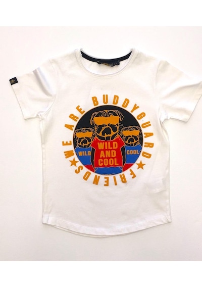Richie Royce Erkek Çocuk Baskılı Wıld Cool Yazılı Tshirt-7015-beyaz Beyaz
