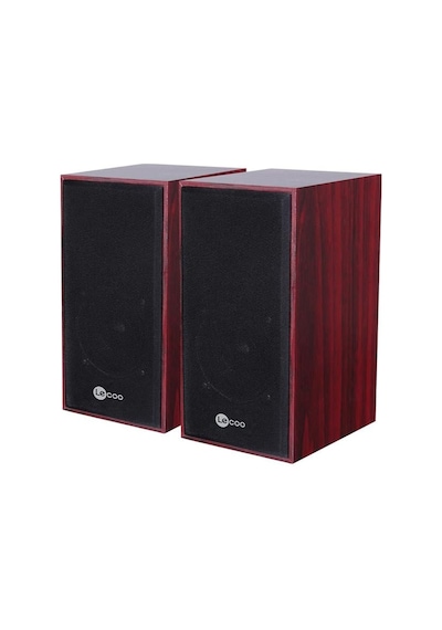 Lenovo Lecoo Ds105 6w Ahşap Gövdeli Masaüstü Stereo Hoparlör - Usb + 3.5mm Jack Girişli Pc Hoparlörü
