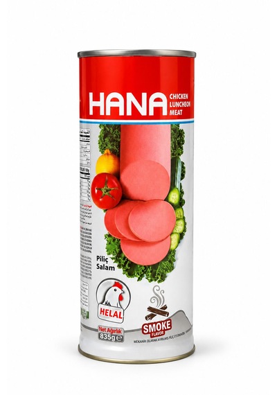 Hana Chicken Luncheon Meat Smoke Flavor 835 G Füme Tavuk Salam