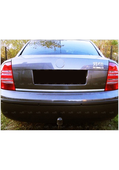 Skoda Superb Krom Bagaj Alt Çıtası 2001-2008 Arası Paslanmaz Ç.