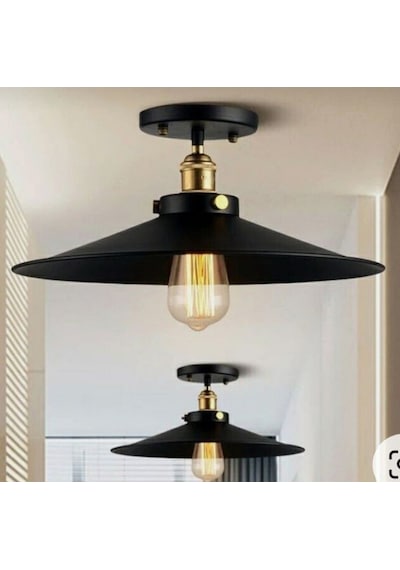 Mylights Rustik 40 Cm Metal Plofonyer Avize Tek Fiyatıdır