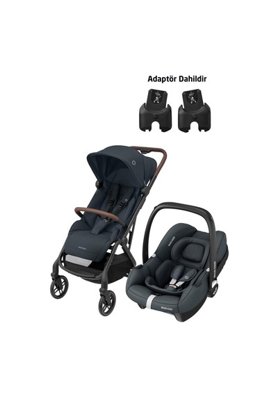 Maxi-Cosi Soho-Cabriofix I-Size Ana Kucaklı Ultra Kompakt  Seyahat Sistem Bebek Arabası Essential Graphite