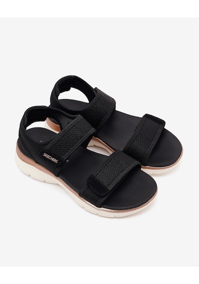 Skechers Summıts Kadın Siyah / Pembe Altin Sandalet 163158 Bkrg Siyah