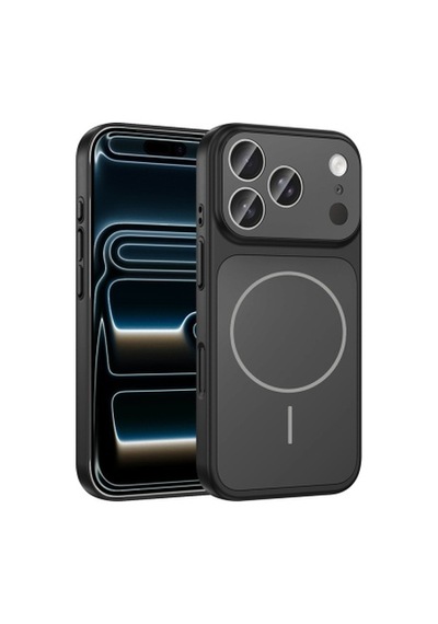 Lexroo İphone 17 Pro Mag Safe Şarj Özellikli Kamera Korumalı Formen Sert Pc İnce Kılıf - Siyah