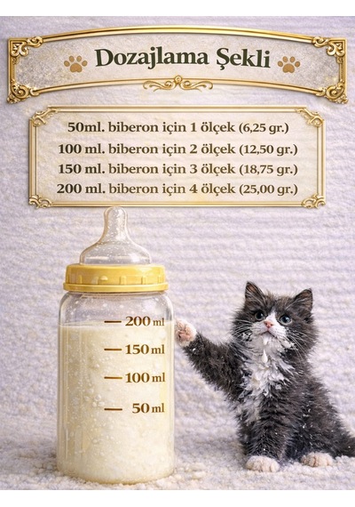 Clovit Cat Milk Yavru Kediler İçin Taurin İçeren Takviye 250 G