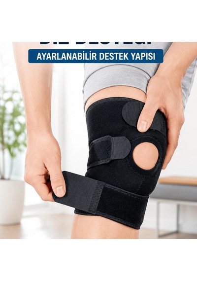 Ayarlanabilir Kısa Ligamentli Dizlik Açık Diz Kapağı Spor Ve Günlük Kullanım