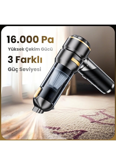 Harvox Ev Ve Araç Süpürgesi Hxvc-002 18.000pa 6000mah