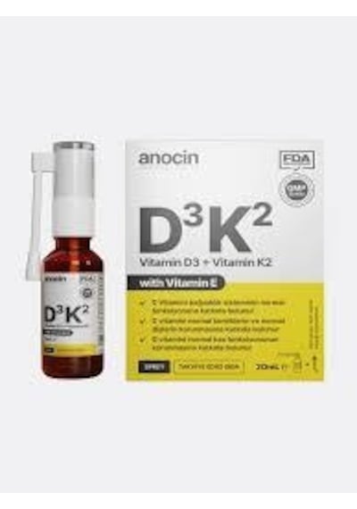 Anocin Vitamin D3 K2 Vitamin E 1000 Iu 2m Mcg Damla 20 Ml